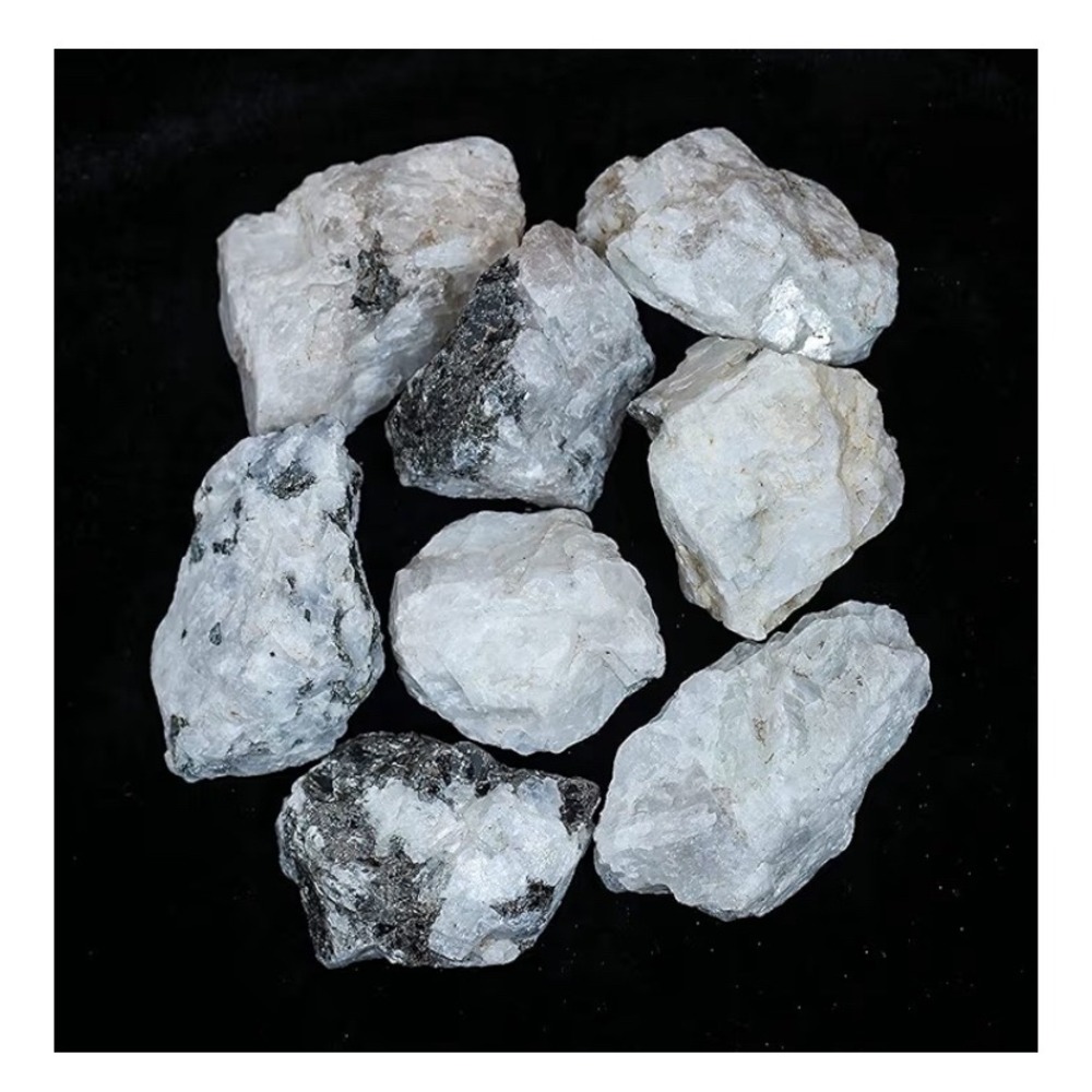 Raw Rainbow Moonstone Chunks Natural‎ Healing Crystals Bulk Lot
